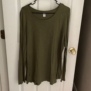 Green Long Sleeve Top